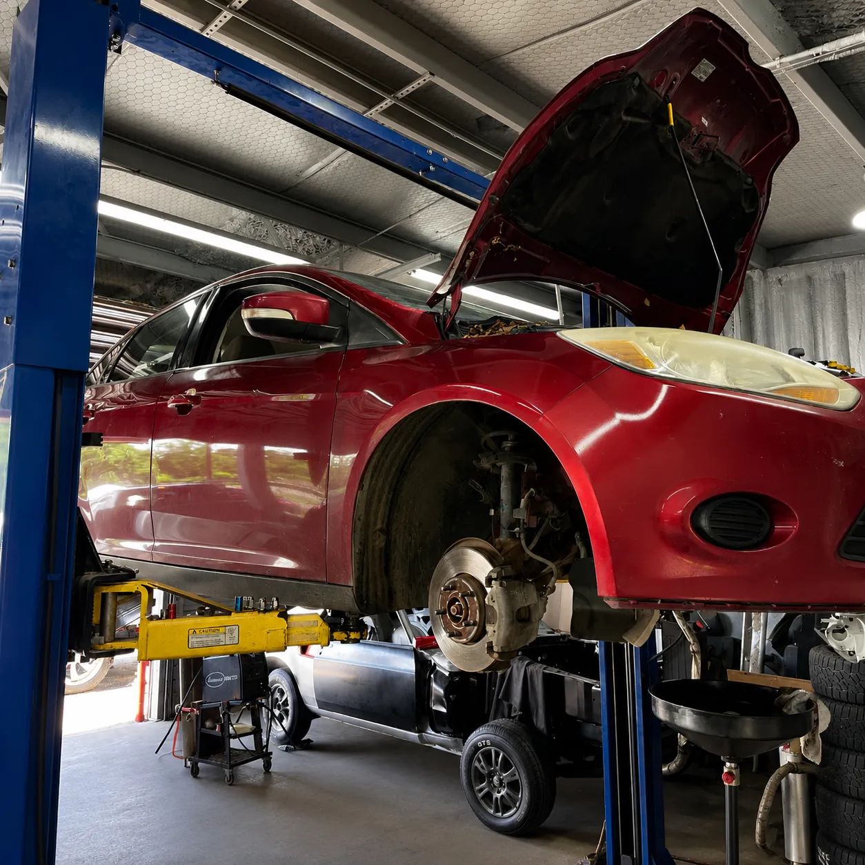 Auto repair detail work at Redline Shop in Conroe